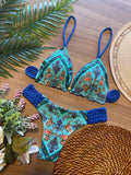 BIQUINI ESTAMPADO AZUL/VERDE
