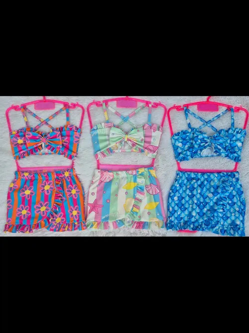 Biquíni infantil 3 peças