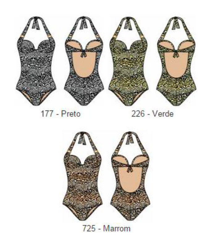 Maiô Fio Dental Zero Barriga Banho de Mar