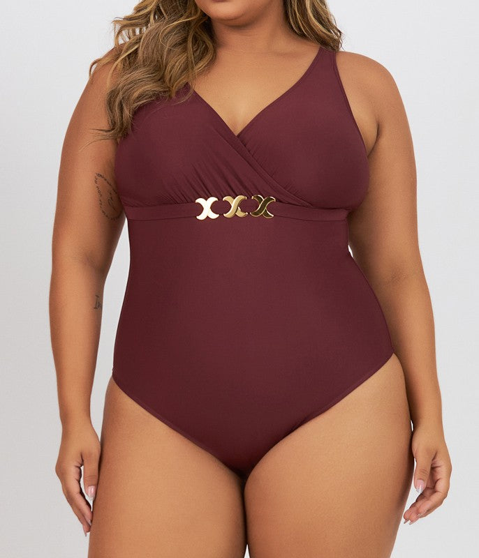 Maiô Meia Taça Banho de Mar Plus Size