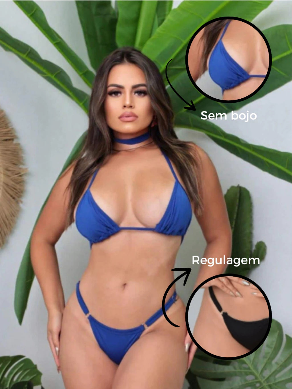 Biquíni Cortininha Marquinha Fio Moda Ajustável com Regulagem Bronzeamento PROMOÇÃO